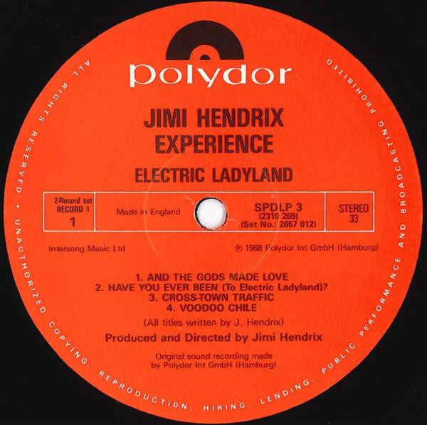 The Jimi Hendrix Experience : Electric Ladyland (2xLP, Album, RE)