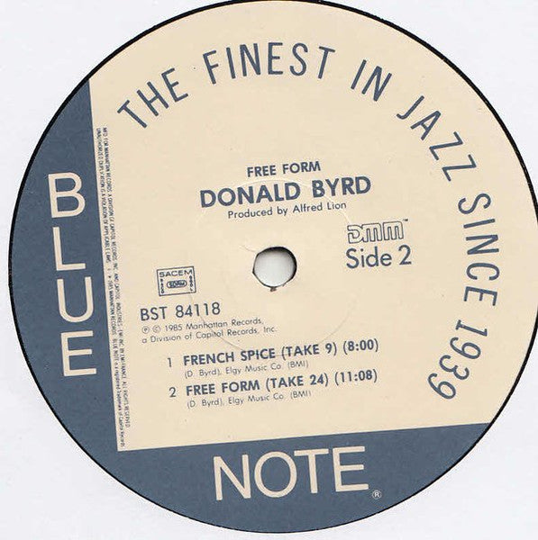 Donald Byrd : Free Form (LP, Album, RE, RM)