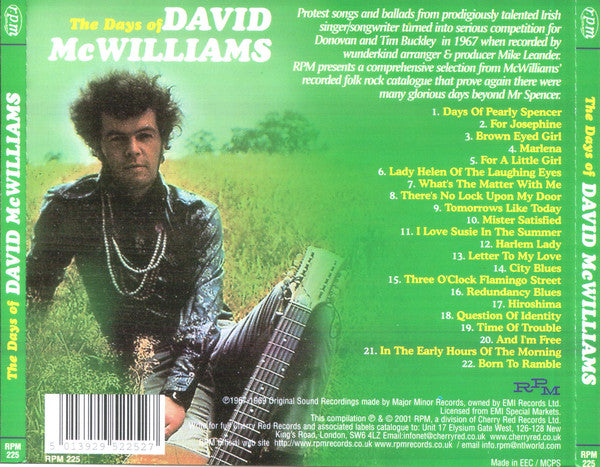 David McWilliams : The Days Of David McWilliams (CD, Comp)