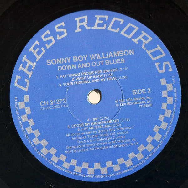 Sonny Boy Williamson (2) : Down And Out Blues (LP, Album, RE)