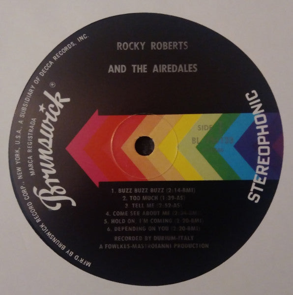 Rocky Roberts And The Airedales* : Rocky Roberts And The Airedales (LP, Album)