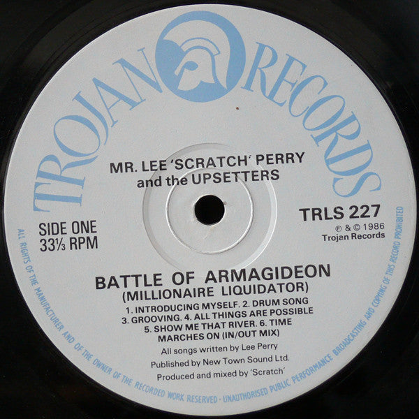 Mr Lee 'Scratch' Perry And The Upsetters* : Battle Of Armagideon (Millionaire Liquidator) (LP, Album)