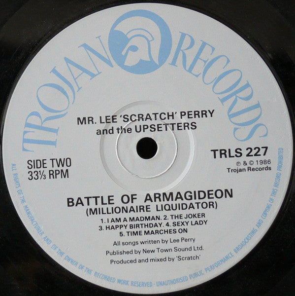 Mr Lee 'Scratch' Perry And The Upsetters* : Battle Of Armagideon (Millionaire Liquidator) (LP, Album)