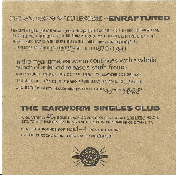 The Mount Vernon Arts Lab* • Clockwork (8) • Omit : Window / Exp. #1 / Cold Evolution (7", Ltd)