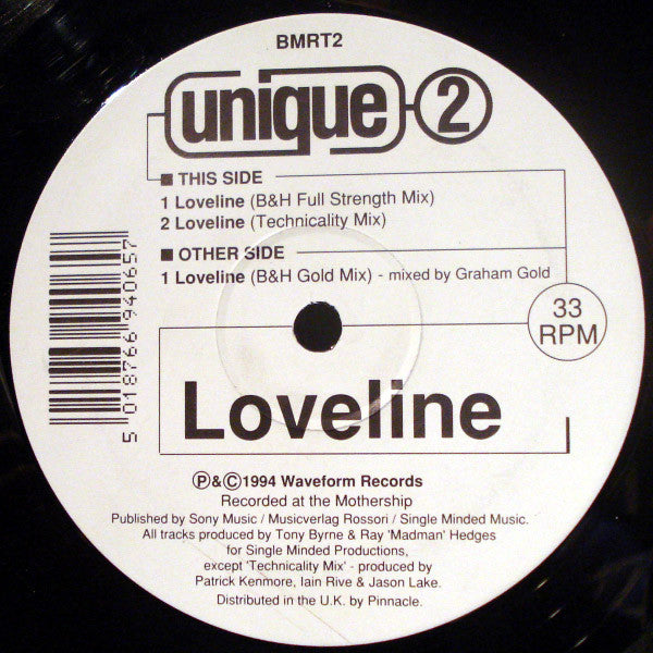 Unique 2* : Loveline (12")