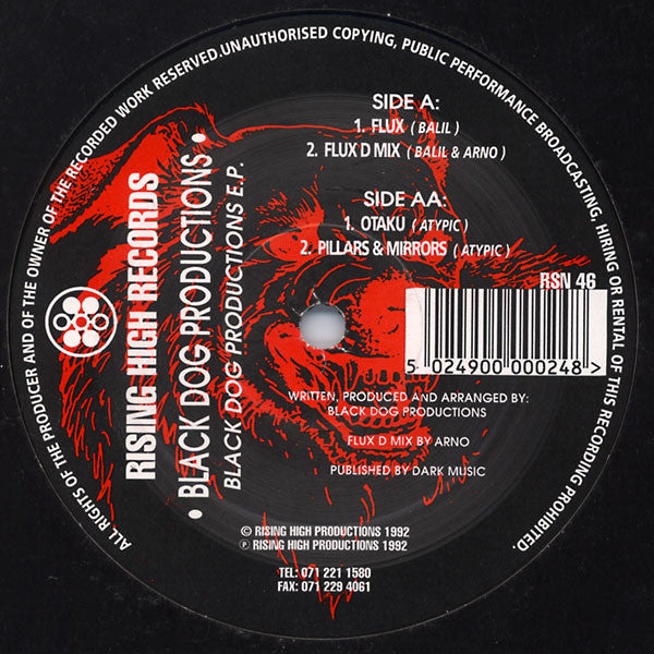 Black Dog Productions : Black Dog Productions E.P. (12", EP)
