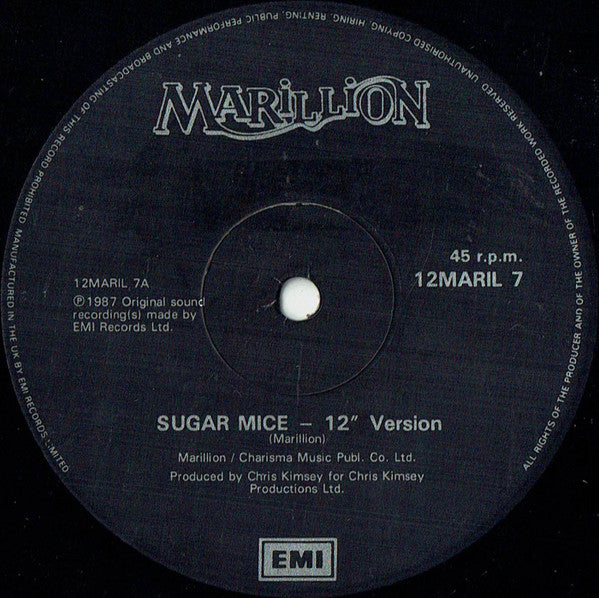 Marillion : Sugar Mice (12")