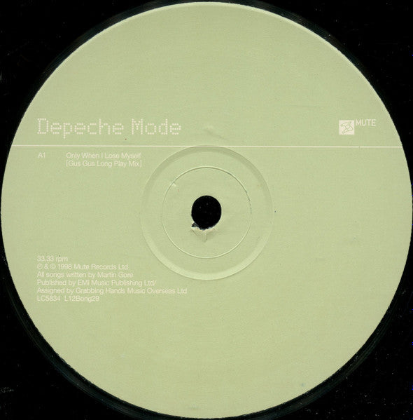 Depeche Mode : Only When I Lose Myself (12", Single, Ltd)
