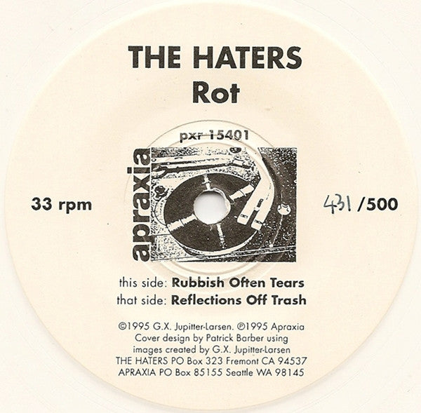 The Haters : Rot (7", EP, Ltd, Num, Whi)