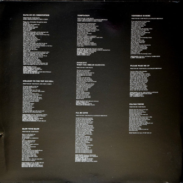 Tom Waits : Franks Wild Years (LP, Album, Gat)