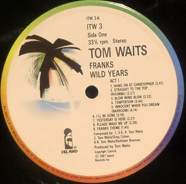 Tom Waits : Franks Wild Years (LP, Album, Gat)