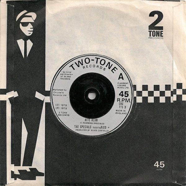 The Specials Featuring Rico Rodriguez : A Message To You Rudy / Nite Klub (7", Single, Sil)