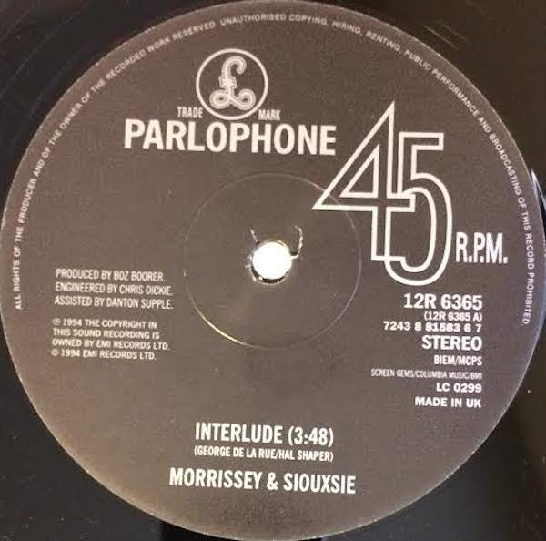 Morrissey & Siouxsie Sioux : Interlude (12", Single)
