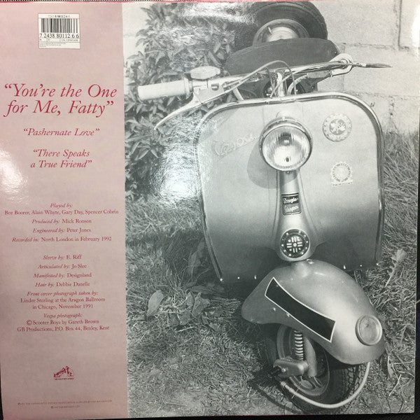 Morrissey : You're The One For Me, Fatty (12", Single)