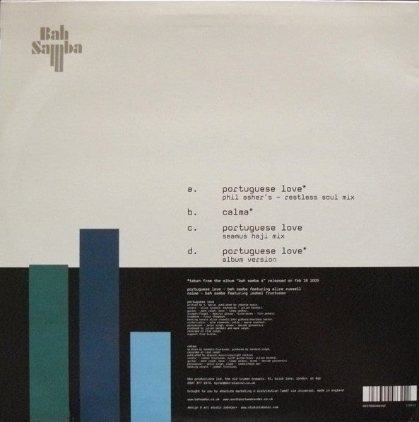 Bah Samba : Portuguese Love (2x12", Single)