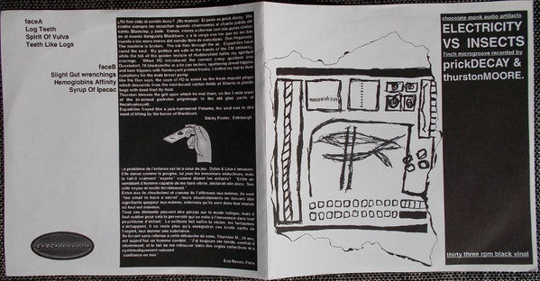 Prick Decay & Thurston Moore : Electricity Vs Insects (7")