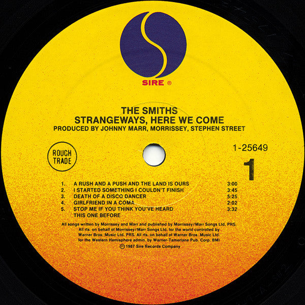 The Smiths : Strangeways, Here We Come (LP, Album, SRC)