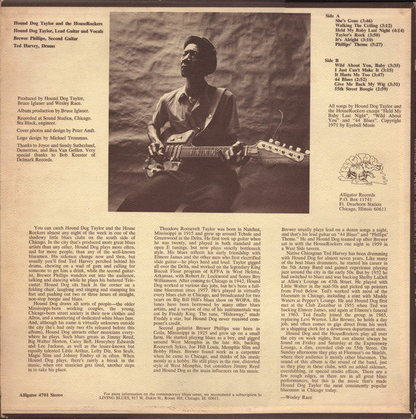 Hound Dog Taylor & The House Rockers : Hound Dog Taylor And The House Rockers (LP, Album)