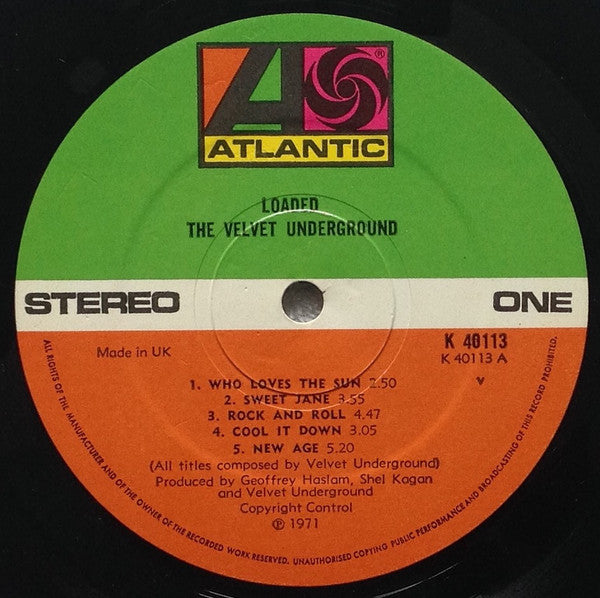 The Velvet Underground : Loaded (LP, Album, RE, RP)