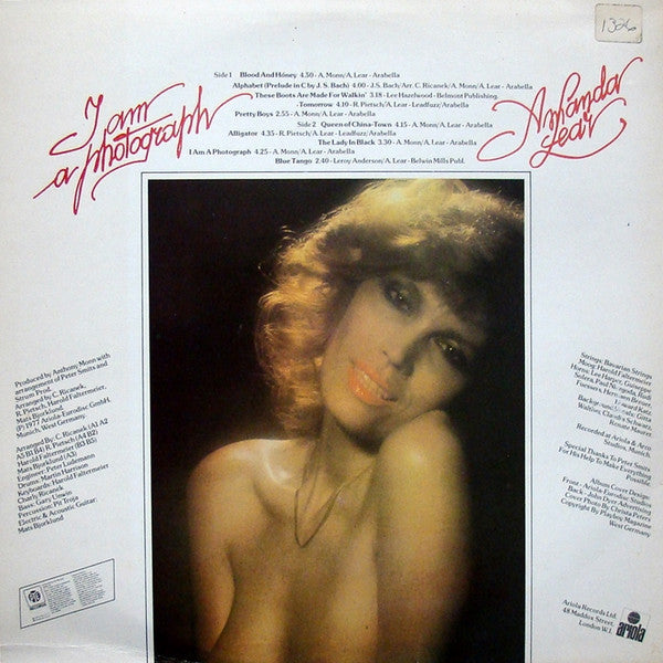 Amanda Lear : I Am A Photograph (LP, Album)