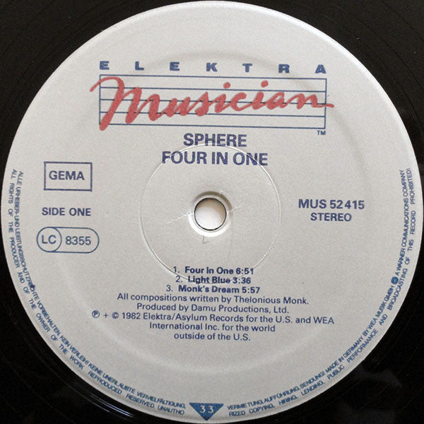 Sphere (16) : Four In One (LP, Album)