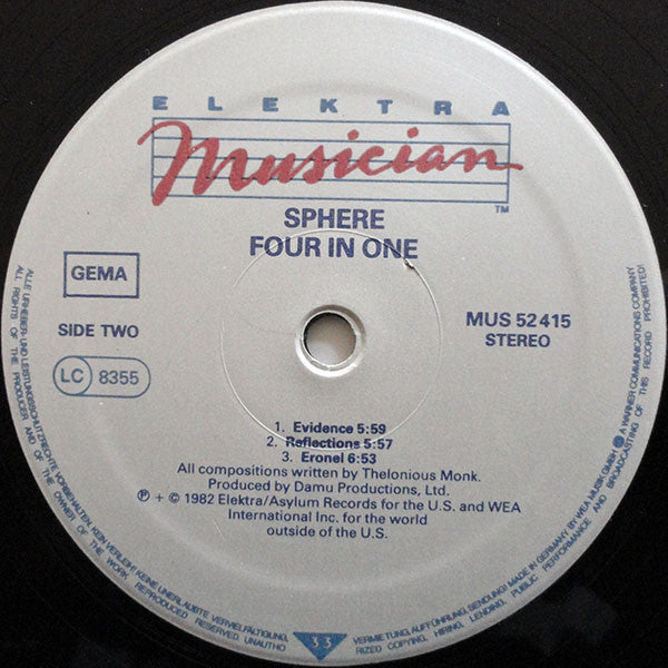 Sphere (16) : Four In One (LP, Album)