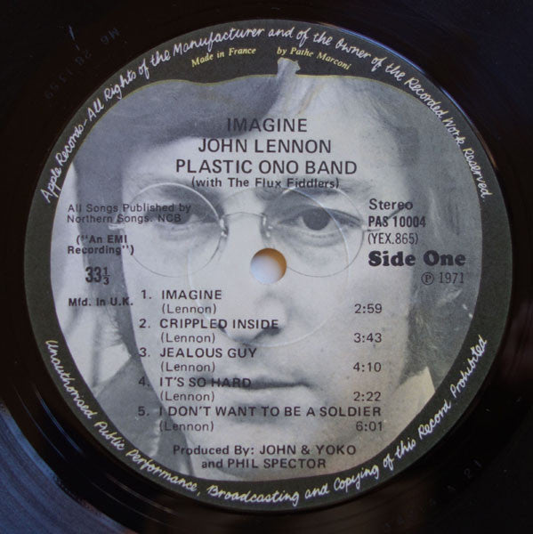 John Lennon : Imagine (LP, Album, RE, Pat)