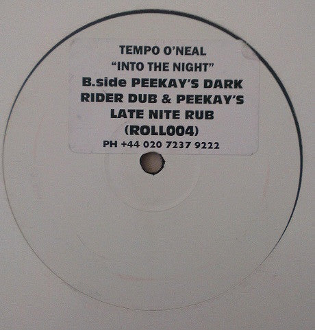 Tempo O'Neil : Into the Night (12")