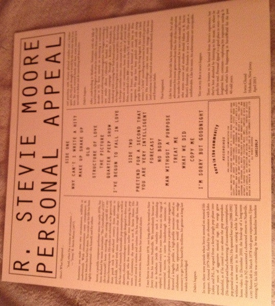 R. Stevie Moore : Personal Appeal (12", Comp)