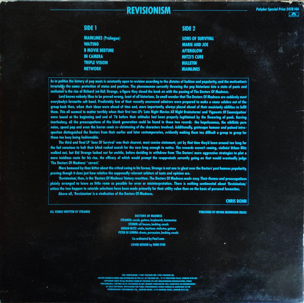 Doctors Of Madness : Revisionism (The Doctors of Madness: 1975-1978) (LP, Comp)