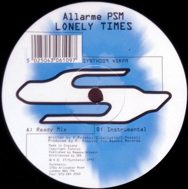 Allarme PSM : Lonely Times (12")
