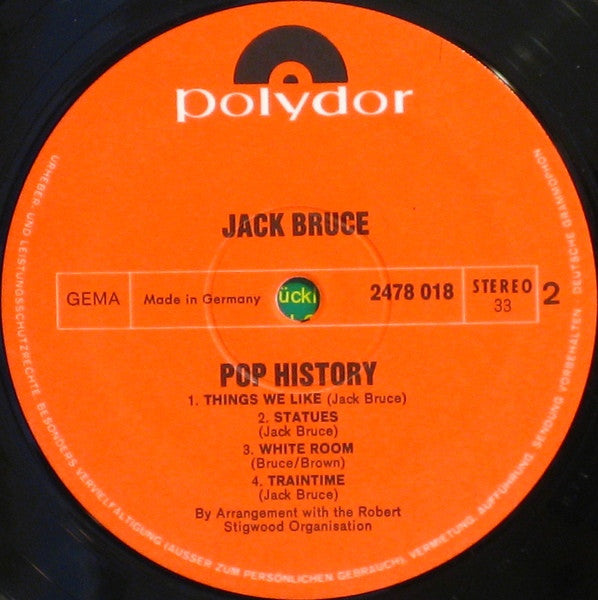 Jack Bruce, Richie Havens : Pop History (2xLP, Comp)