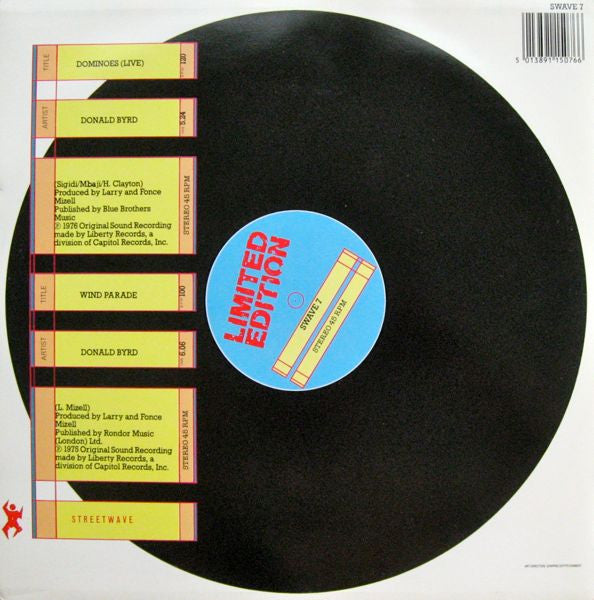 Donald Byrd : Dominoes (Live) / Wind Parade (12", Ltd)
