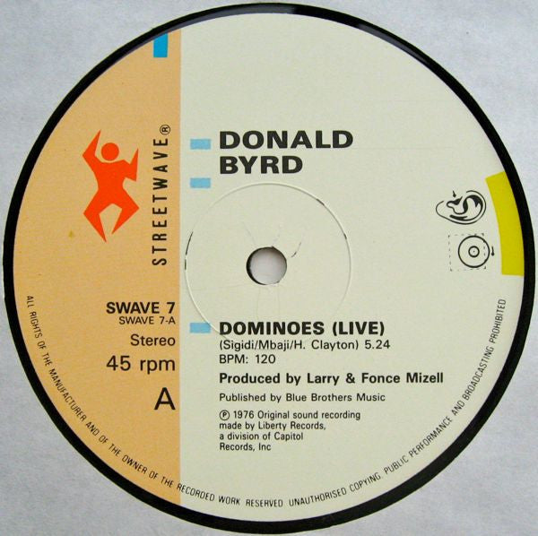 Donald Byrd : Dominoes (Live) / Wind Parade (12", Ltd)