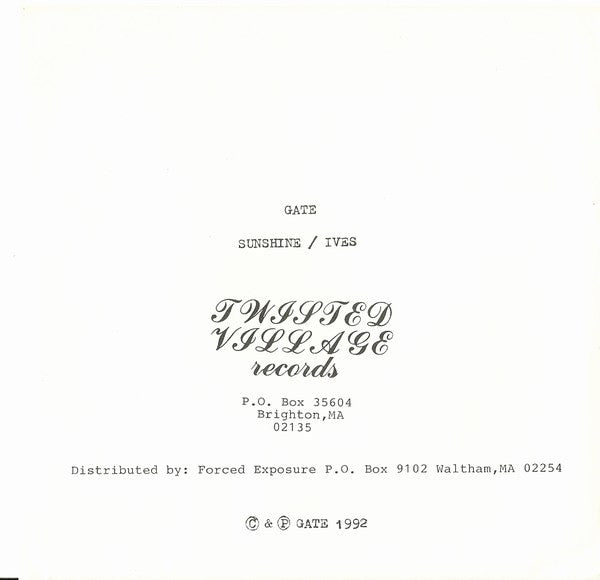 Gate (3) : Sunshine / Ives (7")