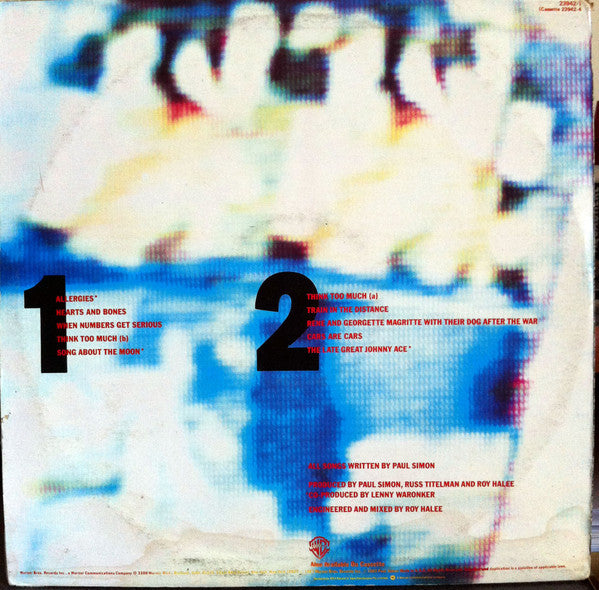 Paul Simon : Hearts And Bones (LP, Album)