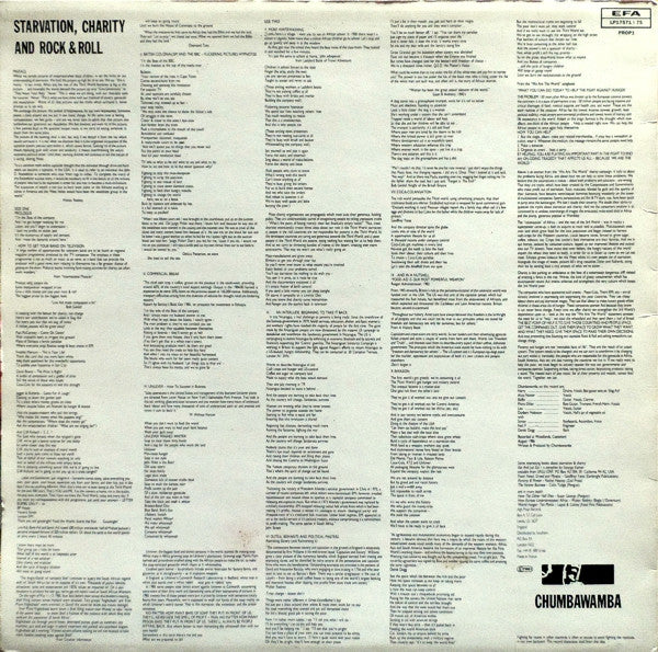 Chumbawamba : Pictures Of Starving Children Sell Records: Starvation, Charity And Rock & Roll - Lies & Traditions (LP, Album)