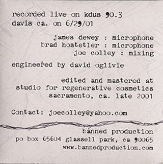 Joe Colley / Crawl Unit : Untitled Piece For Prepared Chord Organ, Microphones, And Electric Motors (CDr, Mini)