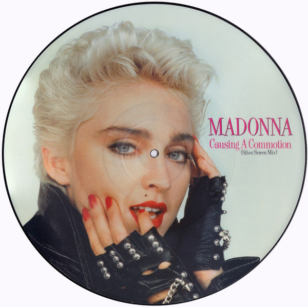 Madonna : Causing A Commotion (Silver Screen Mix) (12", Single, Ltd, Pic)