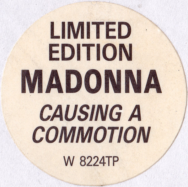Madonna : Causing A Commotion (Silver Screen Mix) (12", Single, Ltd, Pic)