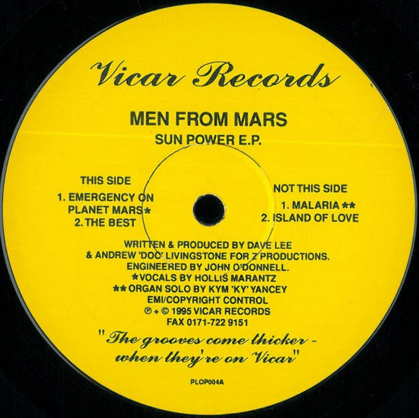Men From Mars : Sun Power E.P. (12", EP)