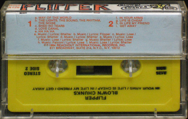 Flipper : Blow'n Chunks (Live) (Cass, Album, Yel)