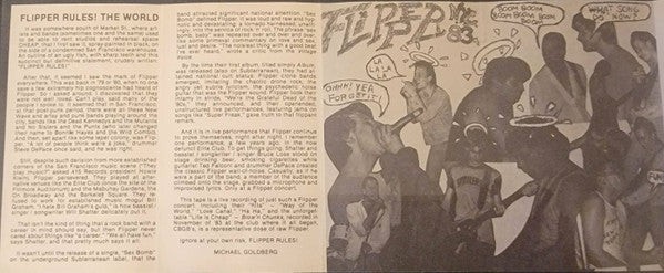 Flipper : Blow'n Chunks (Live) (Cass, Album, Yel)