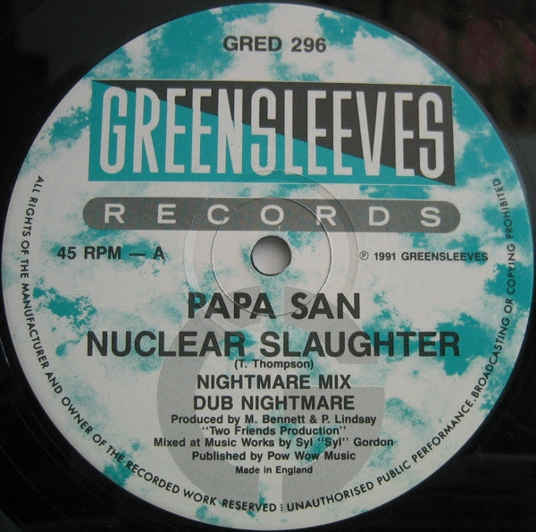 Papa San : Nuclear Slaughter (12")