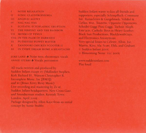 Sudden Infant : Invocation Of The Aural Slave Gods (CD, Album)