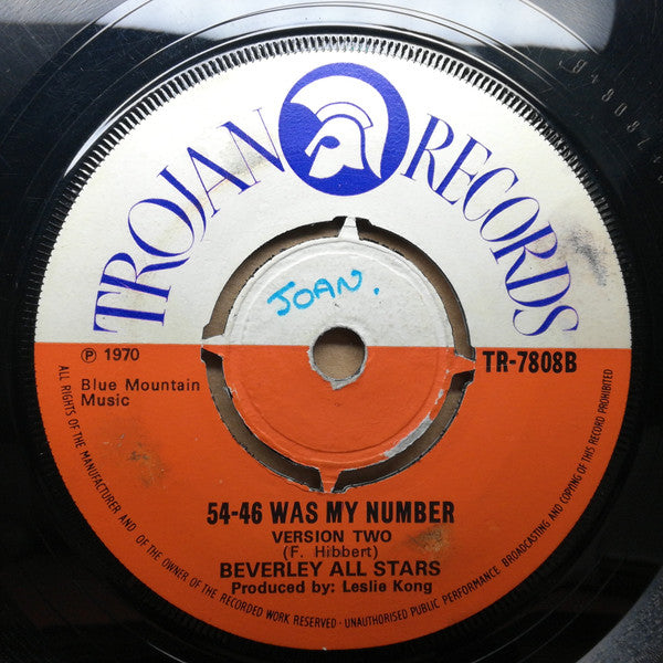The Maytals / Beverley All Stars* : 54-46 Was My Number (7", Single)