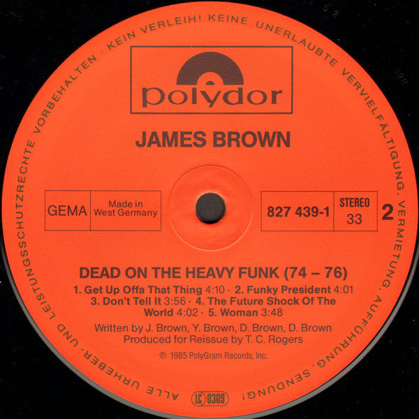 James Brown : Dead On The Heavy Funk 74-76 (LP, Comp)
