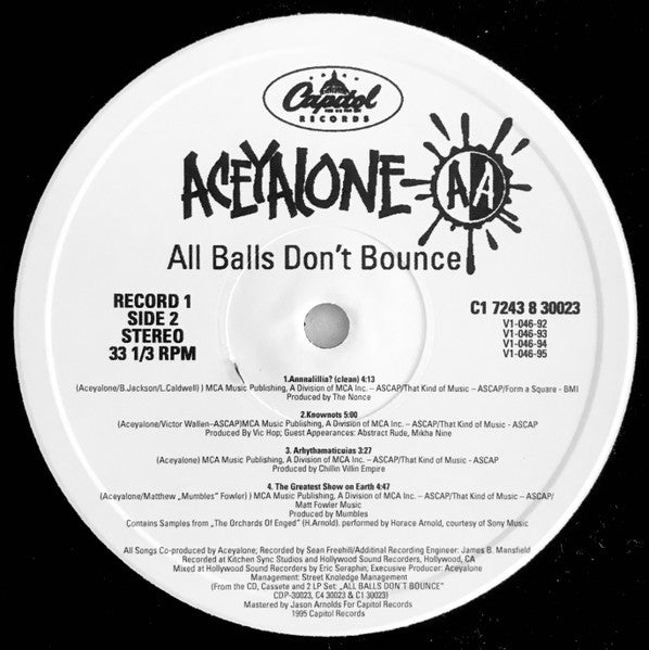 Aceyalone : All Balls Don't Bounce (2xLP, Album)