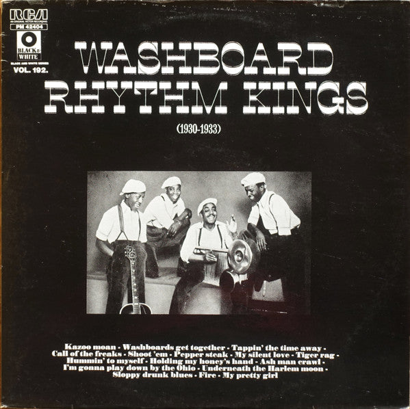 Washboard Rhythm Kings : Washboard Rhythm Kings (1930 - 1933) (LP, Comp)