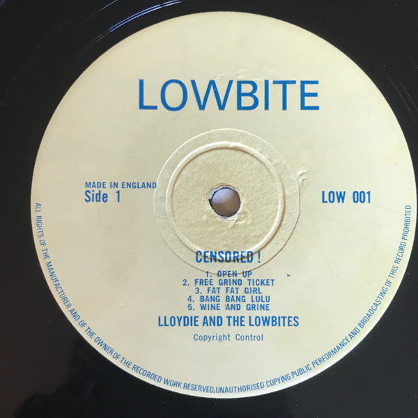 Lloydie & The Lowbites : Censored! (LP)